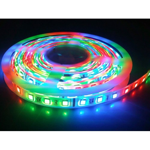 Лента светодиодная- IP20-24V-7.2W/m RGB- 5м Ecola