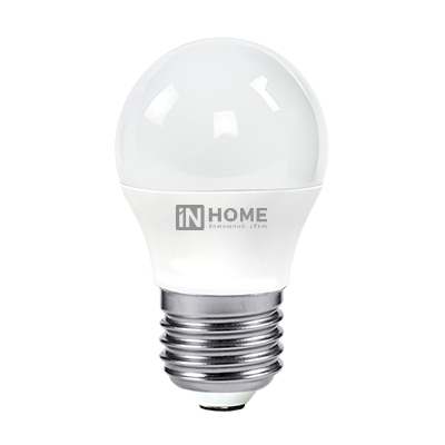 Лампа светодиодная LED-ШАР-VC 6Вт 230В Е27 3000К 570Лм IN HOME Лампа светодиодная LED-ШАР-VC 6Вт 230В Е27 3000К 570Лм IN HOME